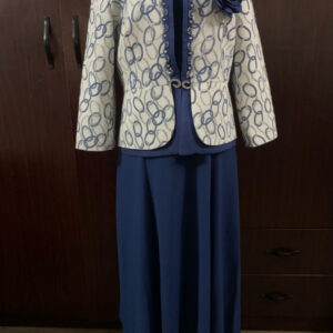 2 Piece Mummy G.O Luxury Office Gown Dress With Jacket.